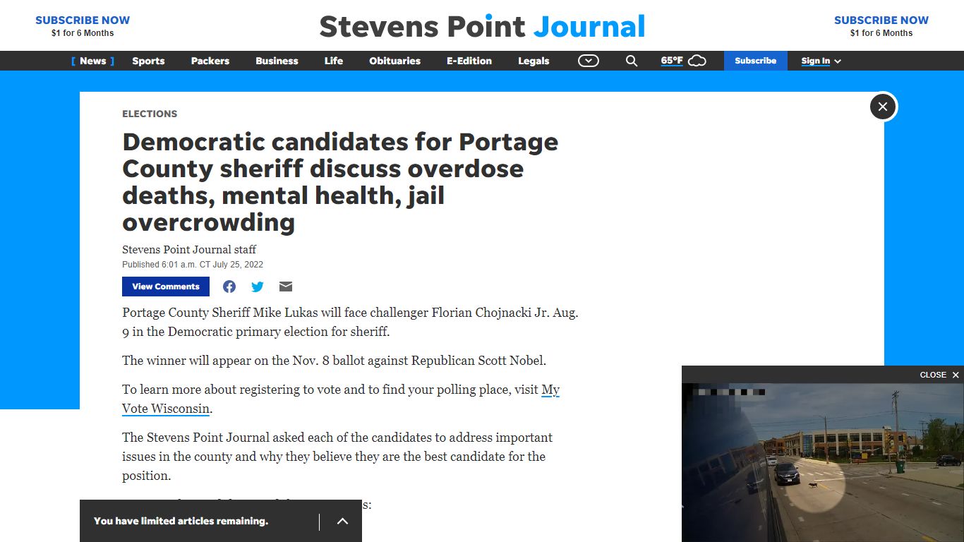 Portage County sheriff: Democratic candidates for August primary